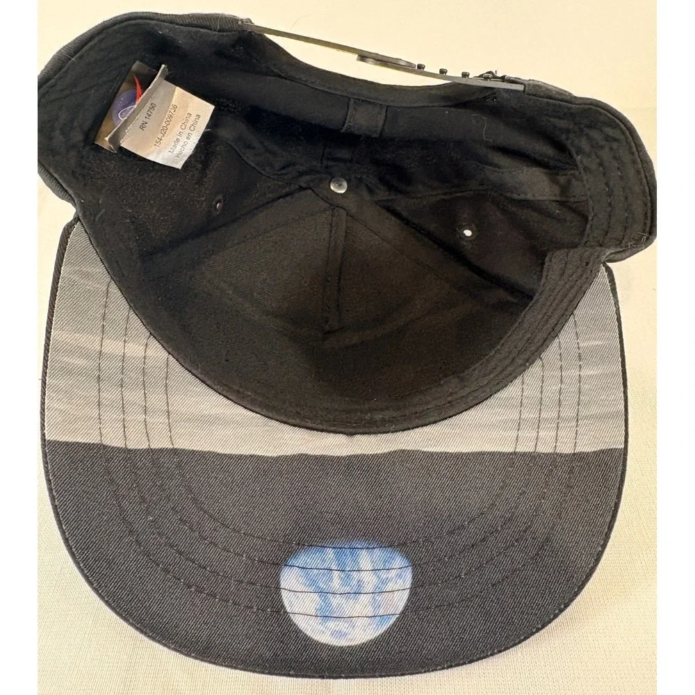Black NASA Hat One Size Youth Artemis Moon Mission ii Celebration